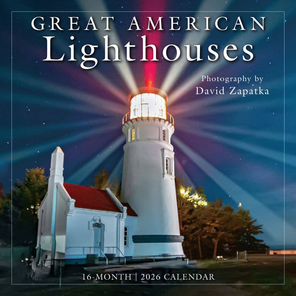 Great American Lighthouses 2026 Wall Calendar Main Image