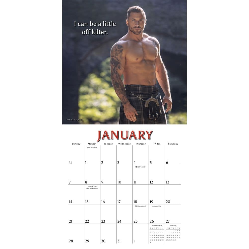 Kilty Pleasures 2024 Mini Wall Calendar - Calendars.com