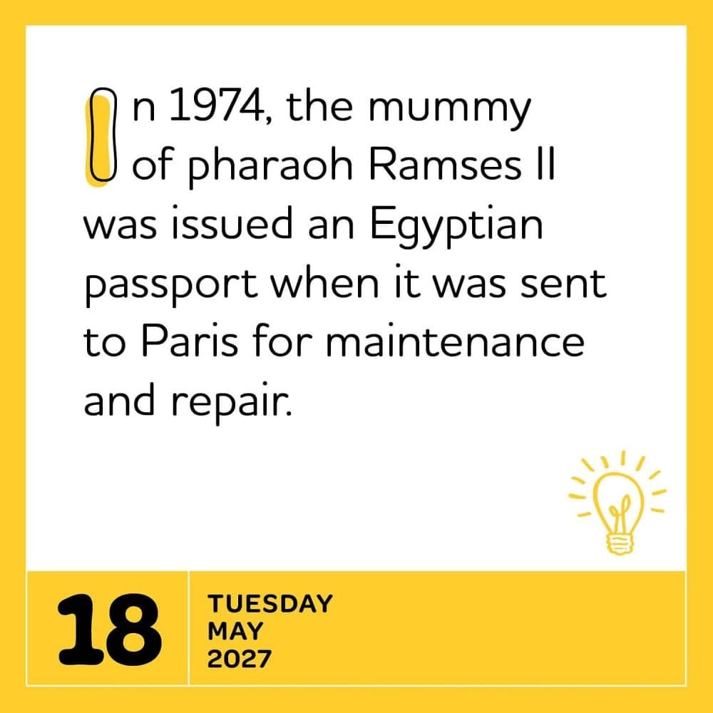 Interesting Facts for Curious Minds 2027 Desk Calendar Second Alternate Image