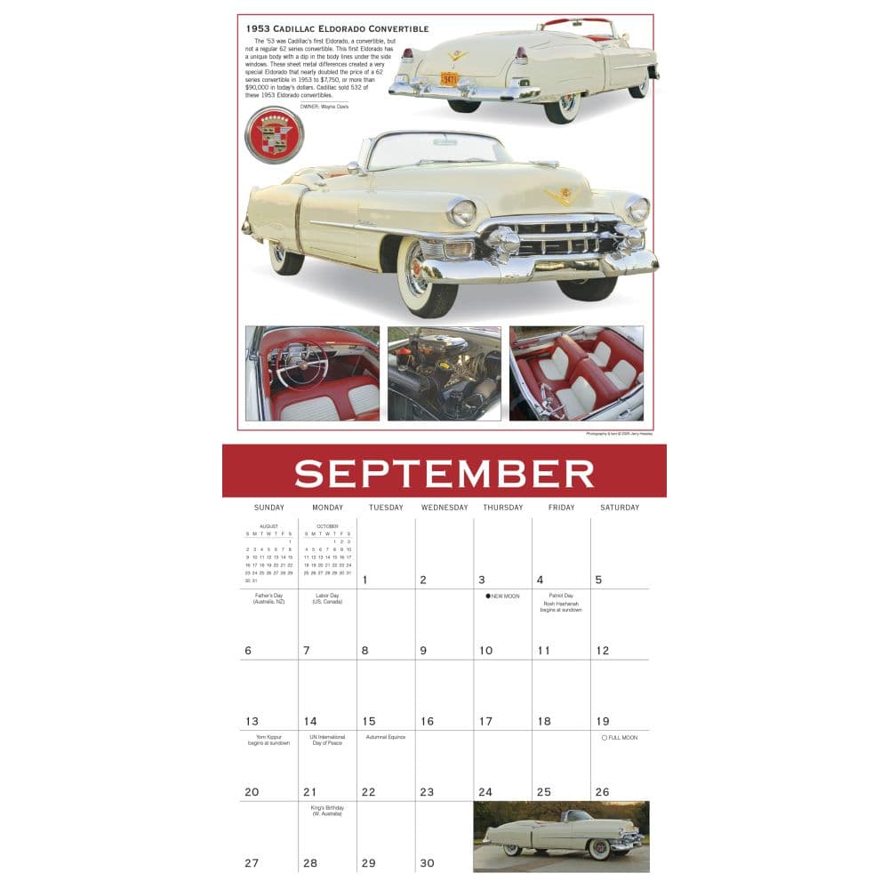 Automobiles Ultimate Classics 2026 Wall Calendar Second Alternate Image