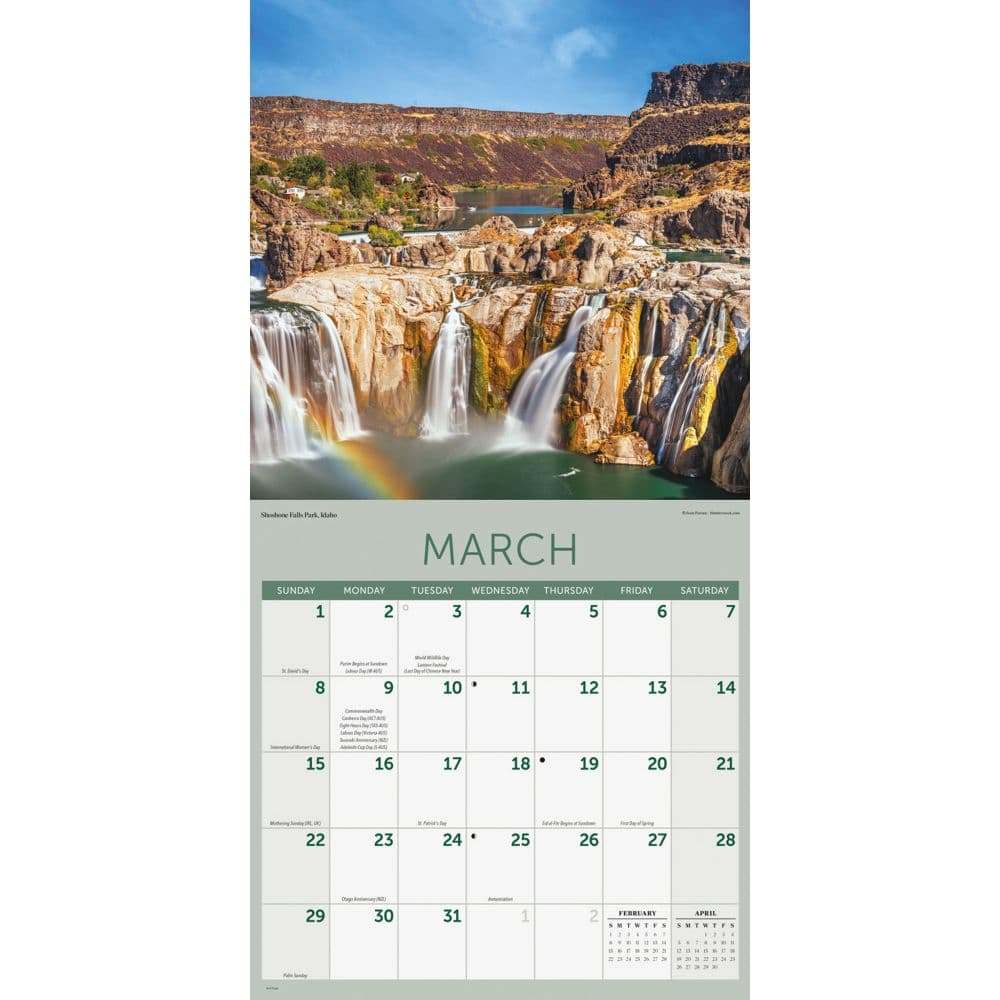 American Landscape 2026 Wall Calendar Second Alternate Image