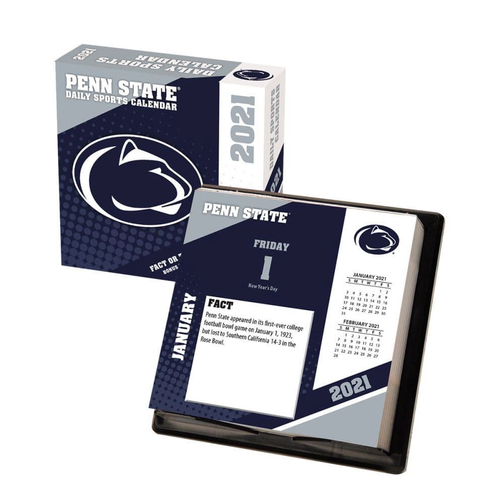 Penn State Nittany Lions 2021 Desk Calendar Calendars Com