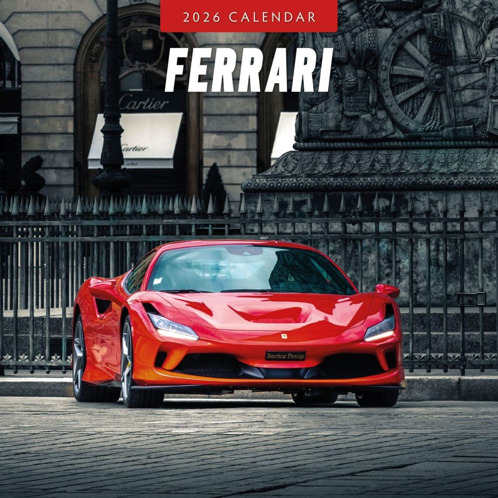 Ferrari 2026 Wall Calendar Main Product Image