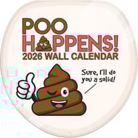 image Poo Happens 2026 Wall Calendar
