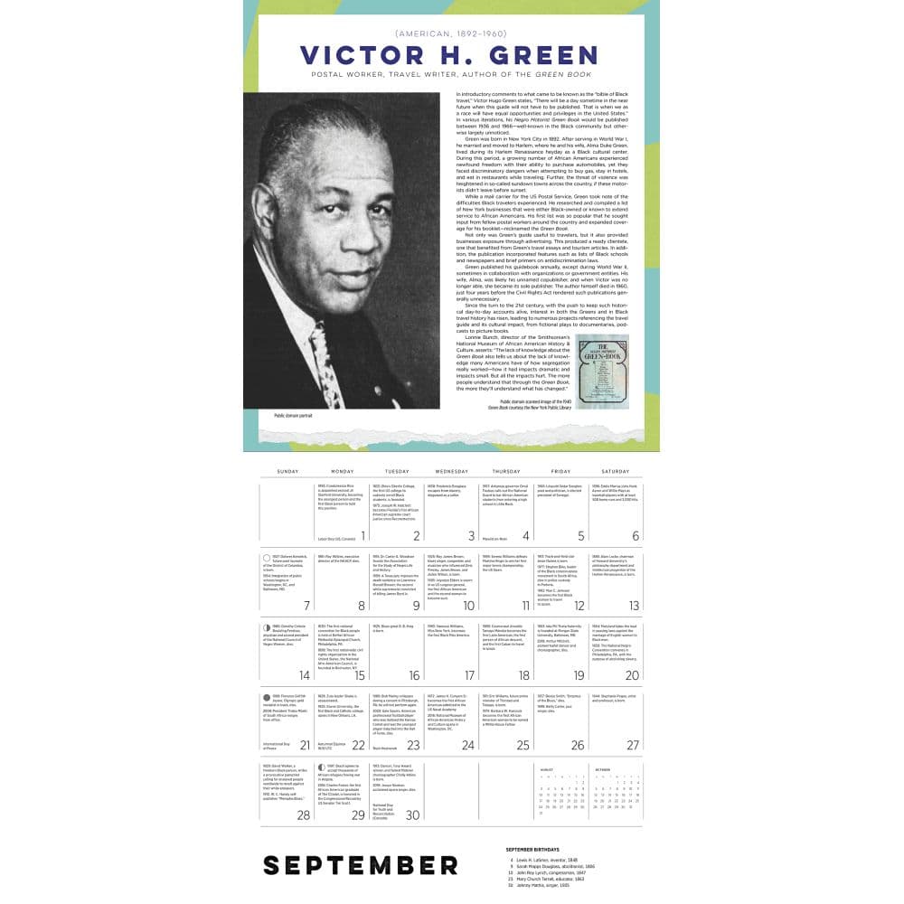 366 Days of Black History 2025 Wall Calendar Second Alternate Image width="1000" height="1000"