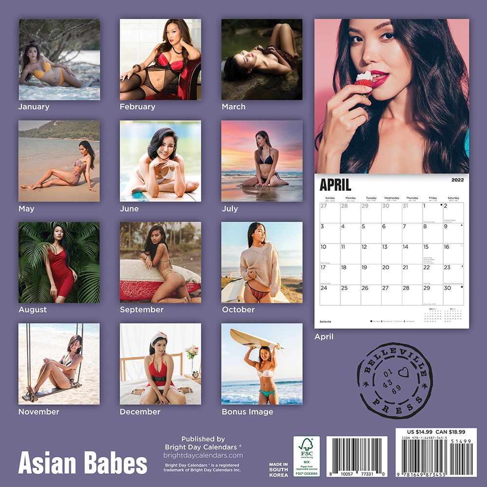 Girl asian calendar Japanese calendar