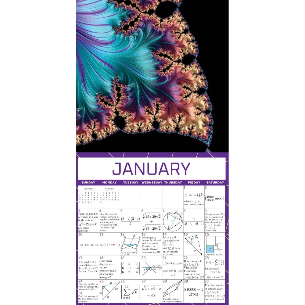 Your Daily Epsilon of Math 2027 Wall Calendar Second Alternate Image