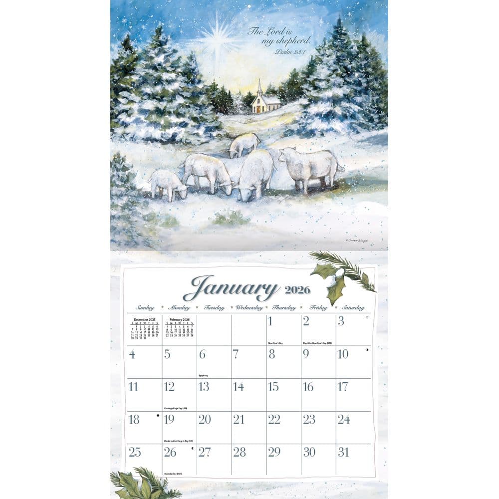 The Lord is My Shepherd 2026 Wall Calendar_ALT1