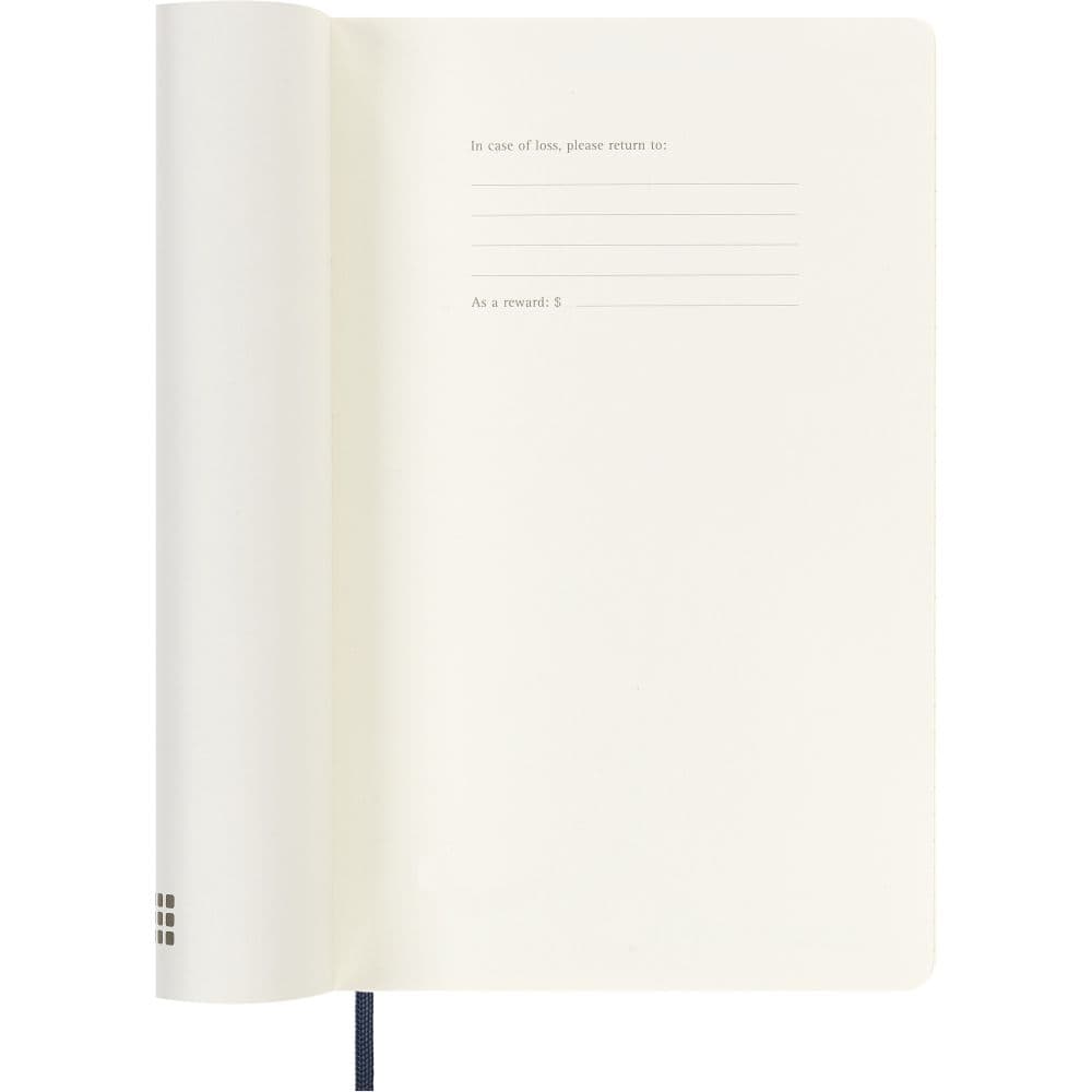 Moleskine Large Blue Weekly Soft Cover 2025 Planner Third Alternate Image