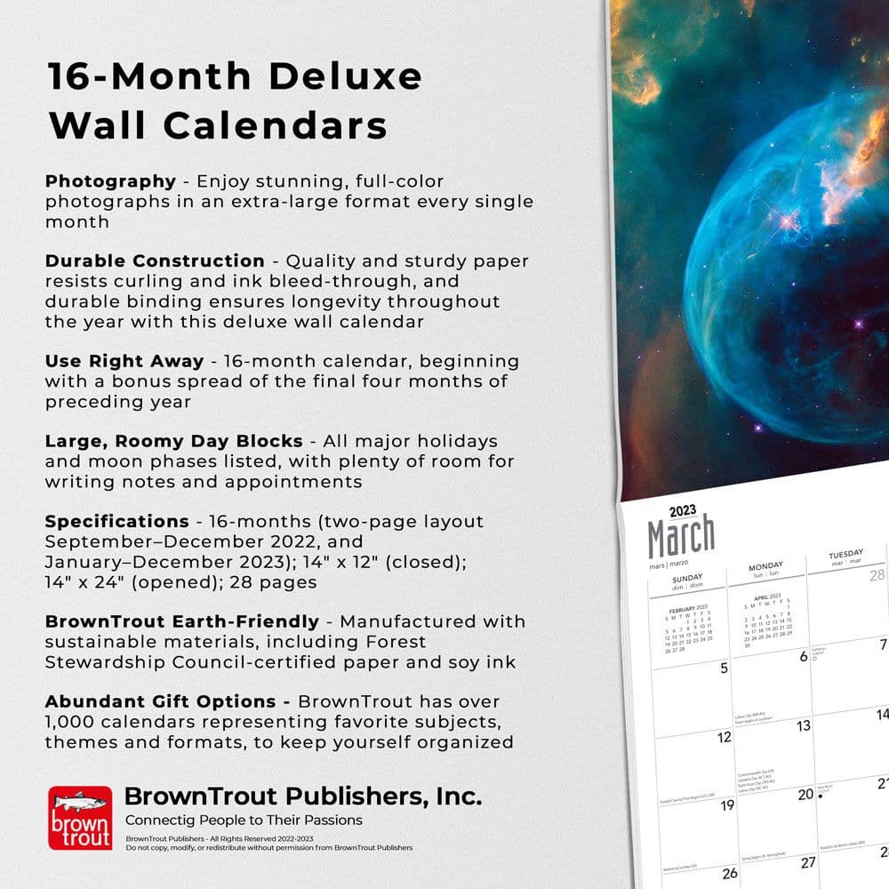 NASA Explore 2023 Wall Calendar - Calendars.com