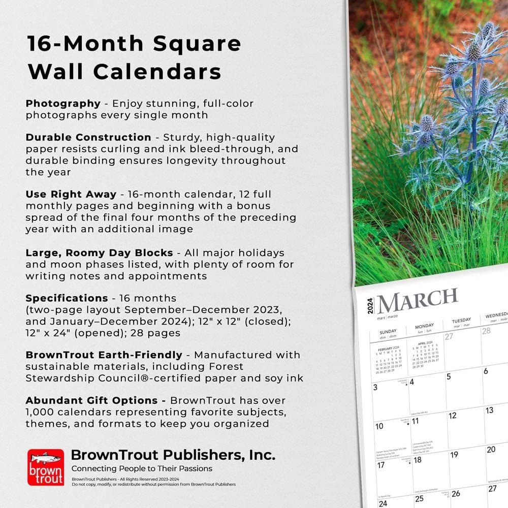 Wildflowers 2024 Wall Calendar Fourth Alternate Image width=&quot;1000&quot; height=&quot;1000&quot;