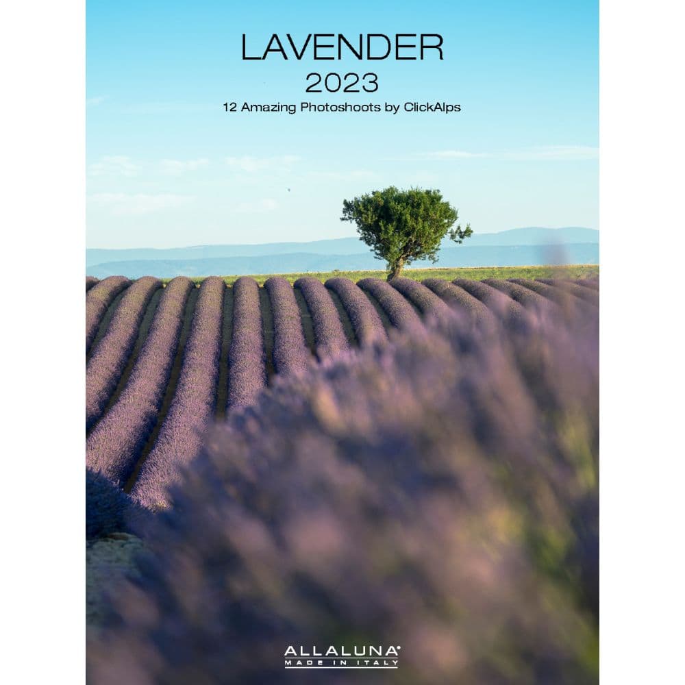 Nelson Line Lavender 2023 Easel Calendar