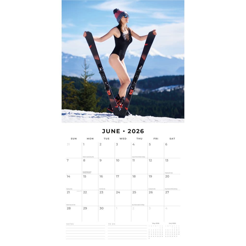 Snow Girls 2026 Wall Calendar Second Alternate Image