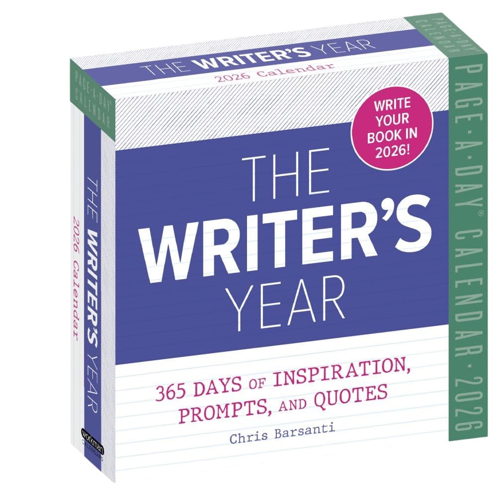 Writers Year 2026 Desk Calendar Main Product Image