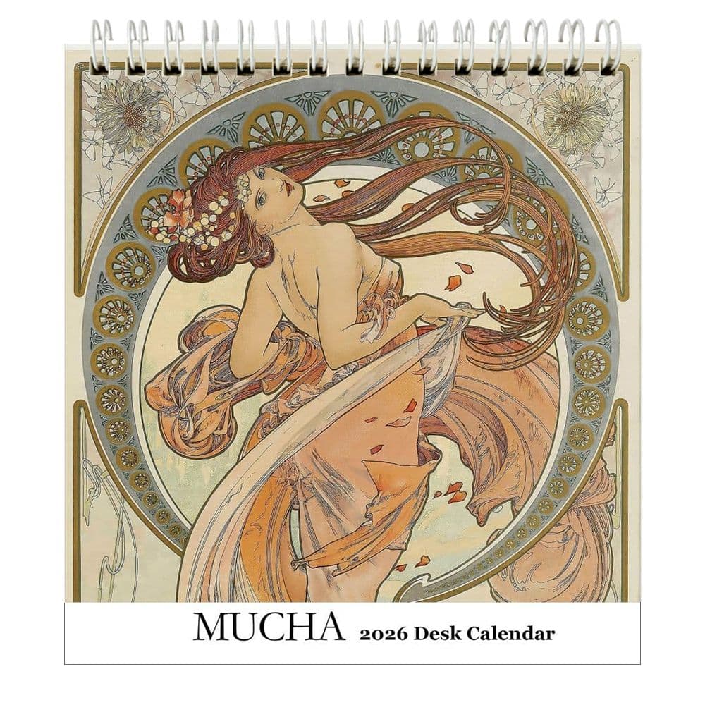 image Mucha 2026 Easel Desk Calendar Main Product Image