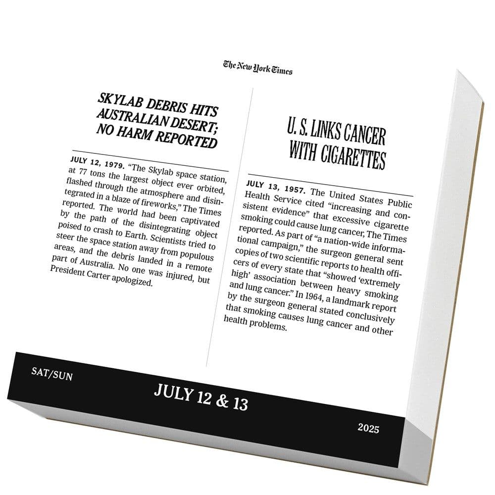 New York Times Headlines in History 2025 Desk Calendar First Alternate Image width=&quot;1000&quot; height=&quot;1000&quot;