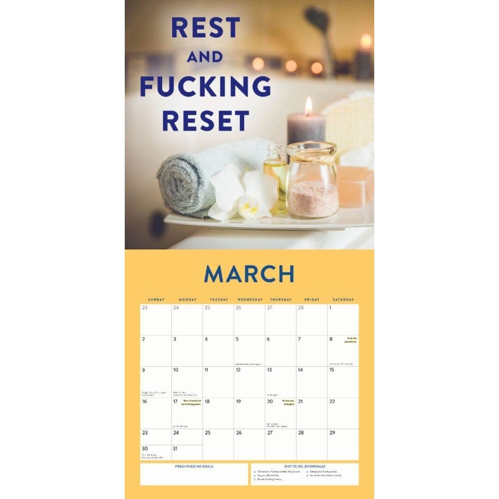 Chill the Fck Out 2025 Wall Calendar Fourth Alternate Image width=&quot;1000&quot; height=&quot;1000&quot;