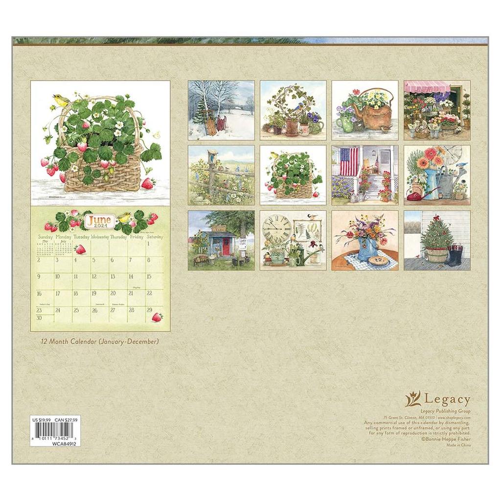 Garden Path Fisher 2024 Wall Calendar - Calendars.com