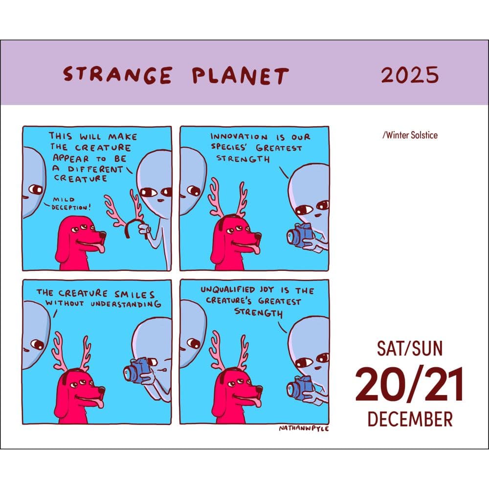 Strange Planet 2025 Desk Calendar Third Alternate Image width=&quot;1000&quot; height=&quot;1000&quot;