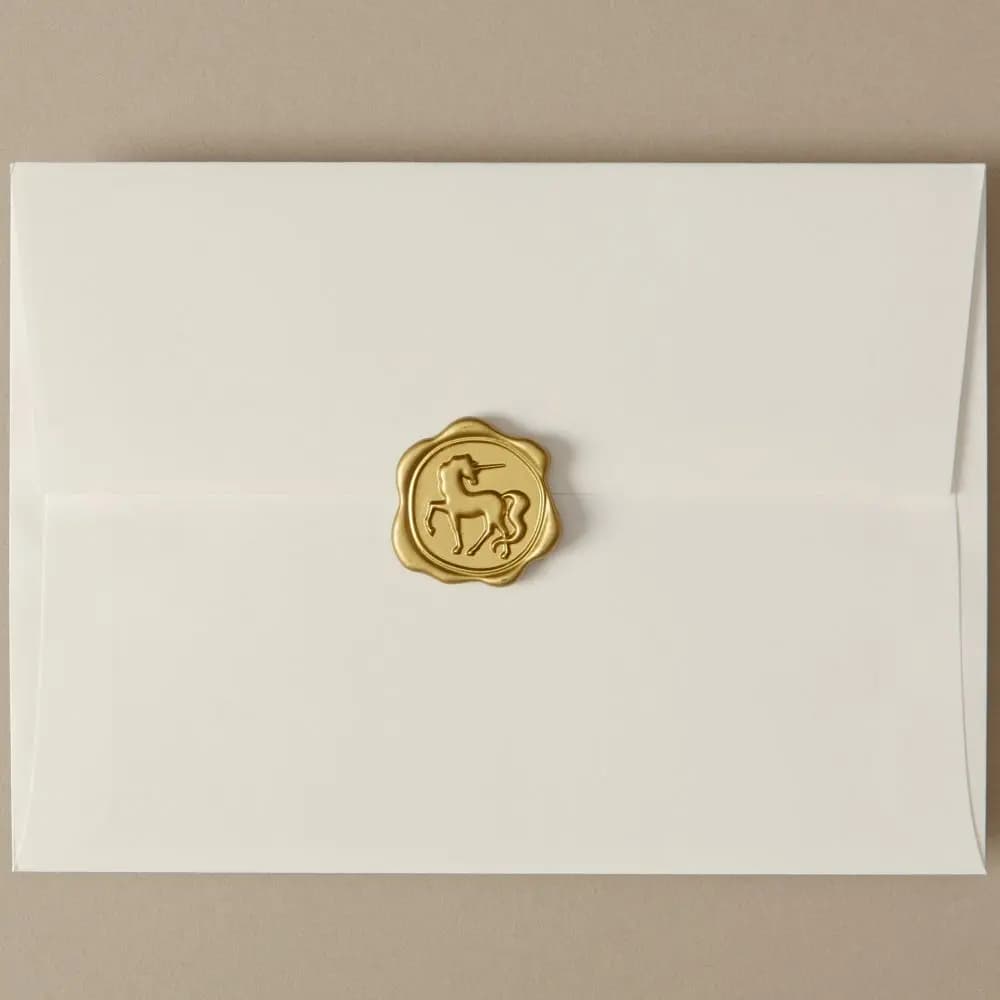 Champagne &amp; Glasses Anniversary Card seal