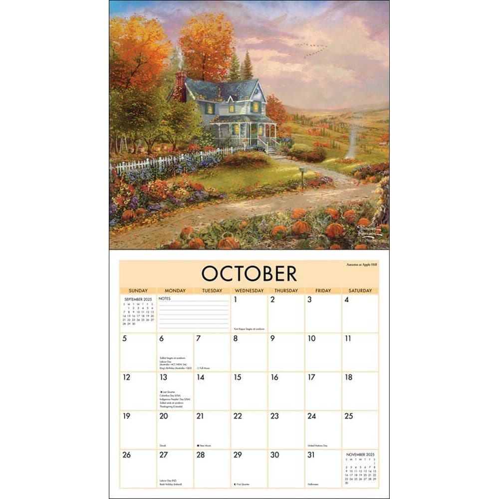 Kinkade Painter of Light 2025 Wall Calendar First Alternate Image width=&quot;1000&quot; height=&quot;1000&quot;