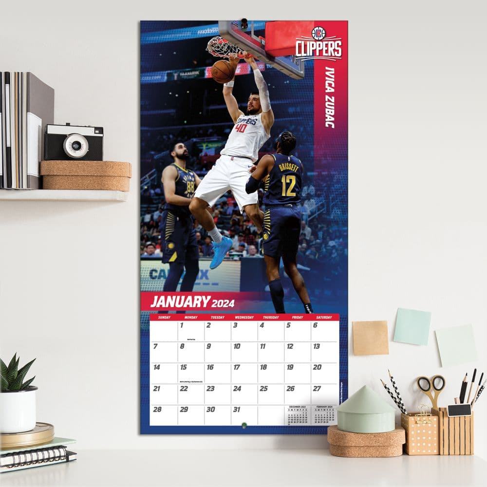 Los Angeles Clippers 2024 Wall Calendar