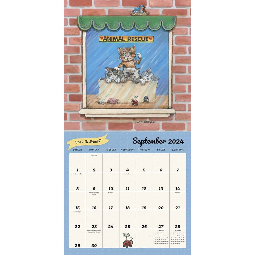 Patterson Cats 2024 Wall Calendar with Poster