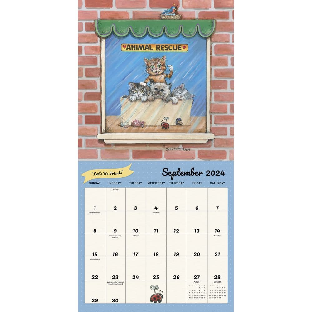 Patterson Cats 2024 Wall Calendar with Poster Alternate Image 6