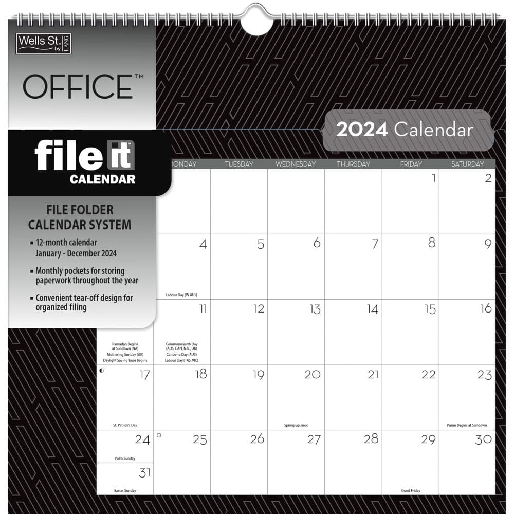 Office File It 2024 Wall Calendar Main Image