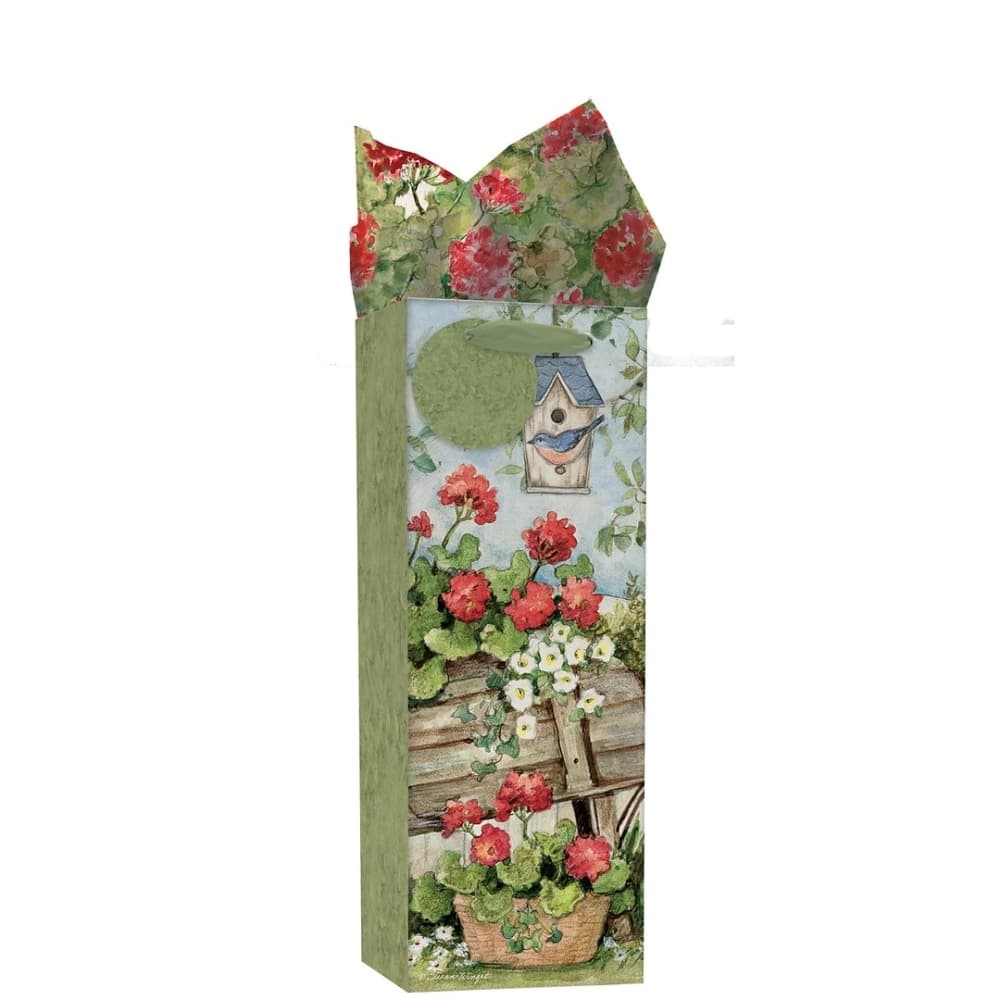 Heart & Home Bottle Gift Bag by Susan Winget