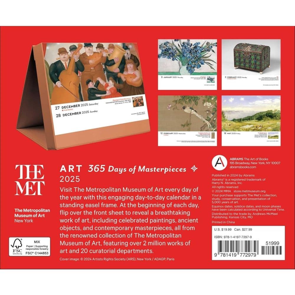 Art 365 Days at the MET 2025 Desk Calendar First Alternate Image