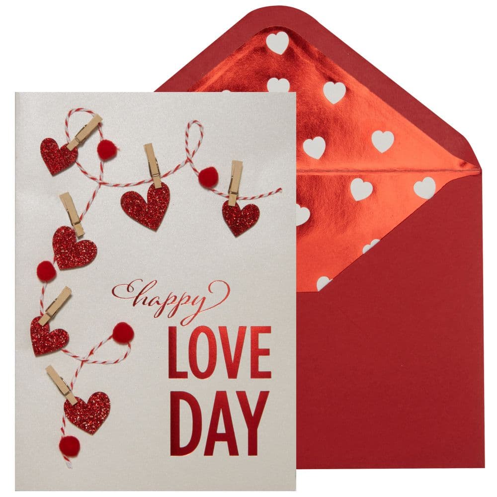 Hearts On Line Valentine&#39;s Day Card Main Product Image width=&quot;1000&quot; height=&quot;1000&quot;