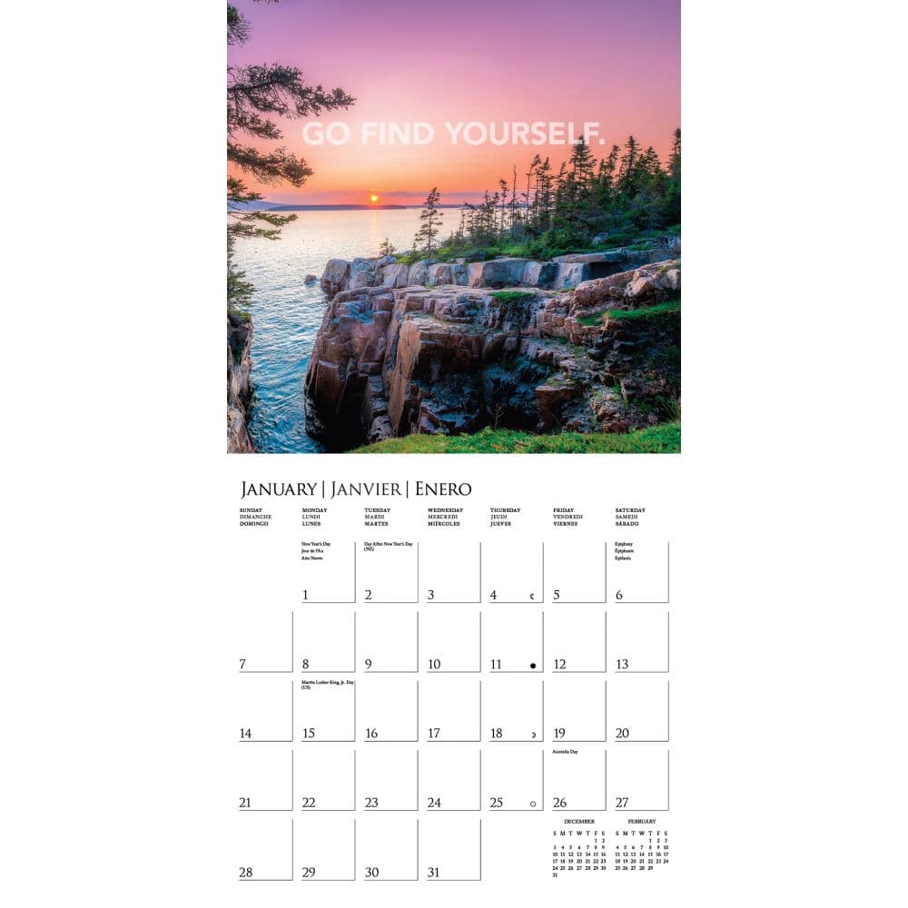 Wanderlust 2024 Wall Calendar