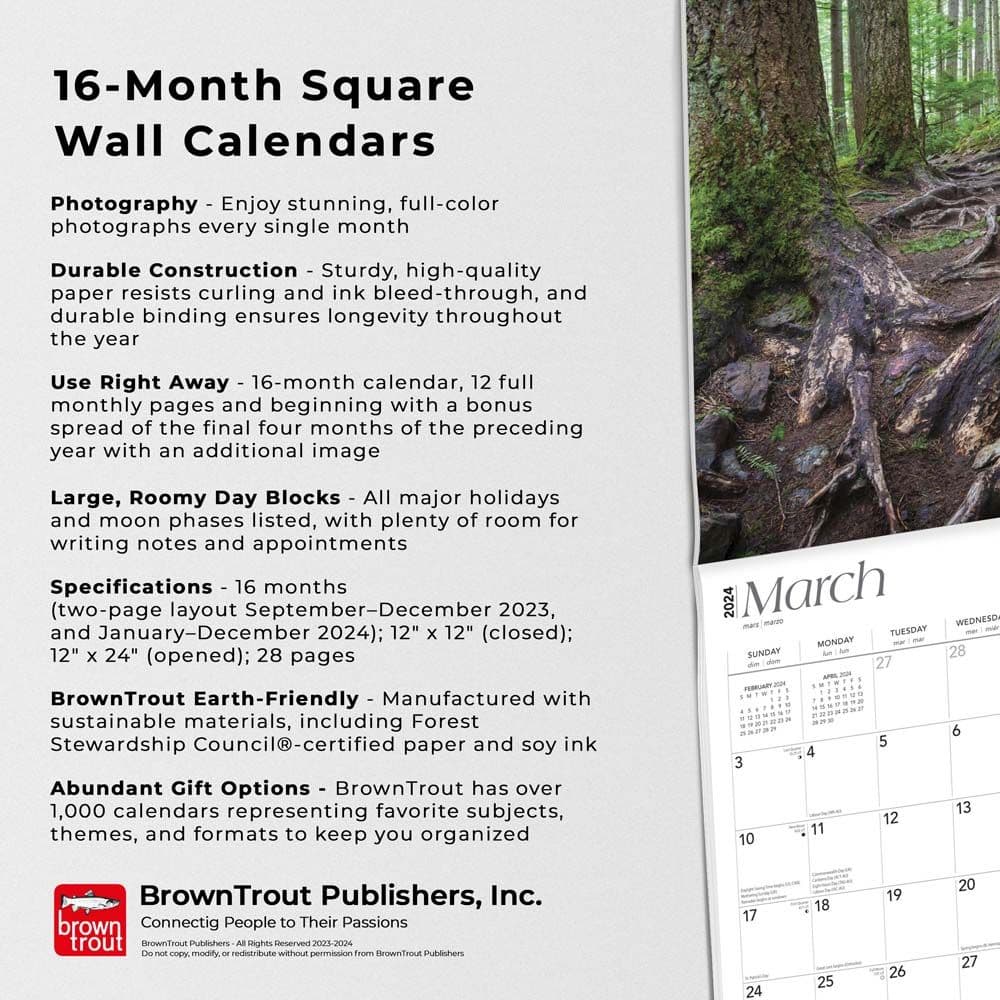 Washington Wild and Scenic 2024 Wall Calendar Fourth Alternate  Image width=&quot;1000&quot; height=&quot;1000&quot;