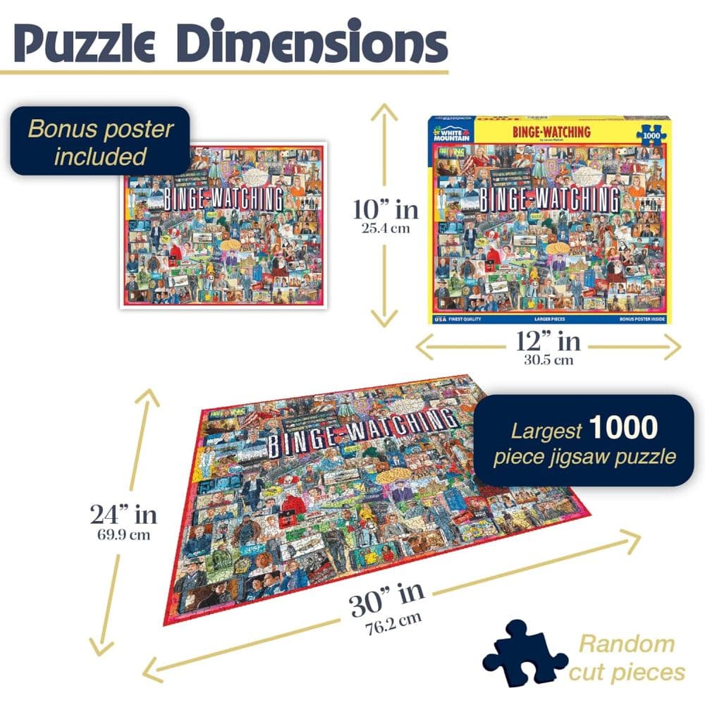 Binge Watching 1000 Piece Puzzle Second Alternate Image