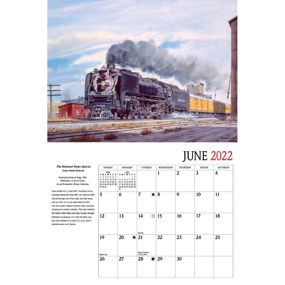 Trains Howard Foggs 2022 Wall Calendar - Calendars.com