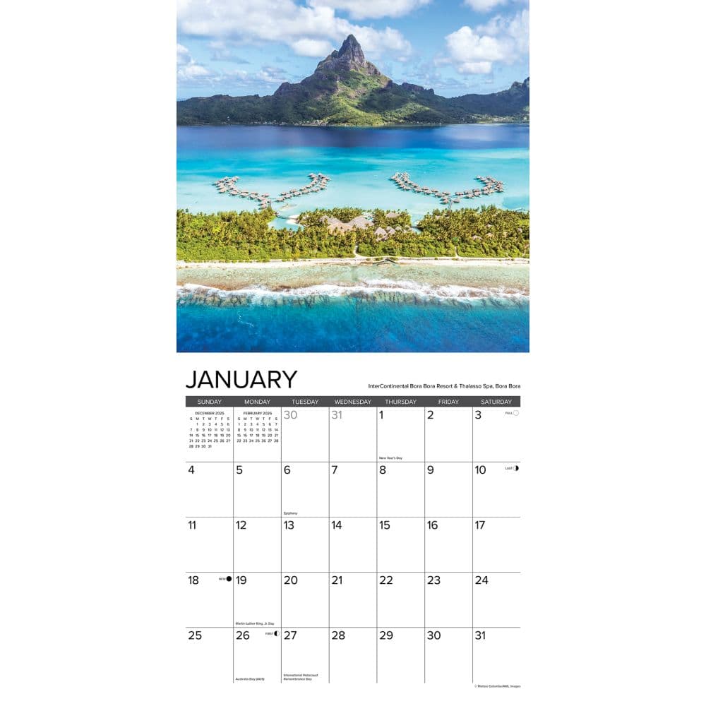 Tropical Islands 2026 Wall Calendar Second Alternate Image