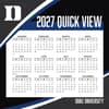 image Duke Blue Devils 2027 Desk Calendar Fourth Alternate Image