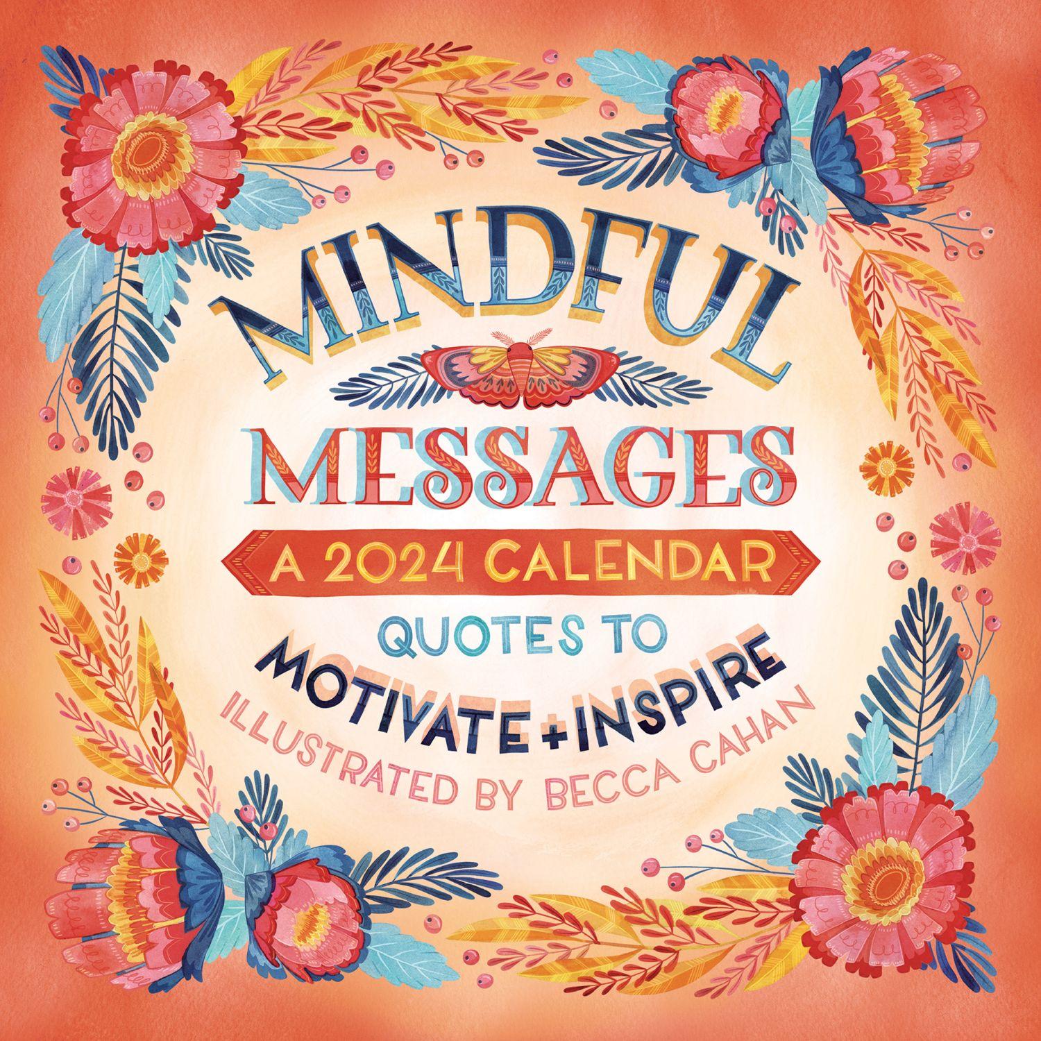 Mindful Messages 2024 Wall Calendar