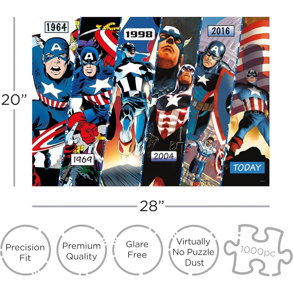 Marvel Captain America Timeline 1000 Piece Puzzle Second Alternate Image