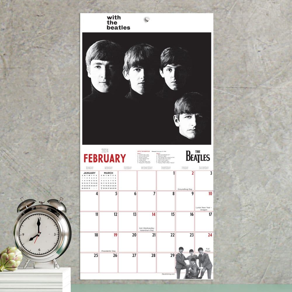 Beatles 2024 Mini Wall Calendar Third Alternate Image width=&quot;1000&quot; height=&quot;1000&quot;