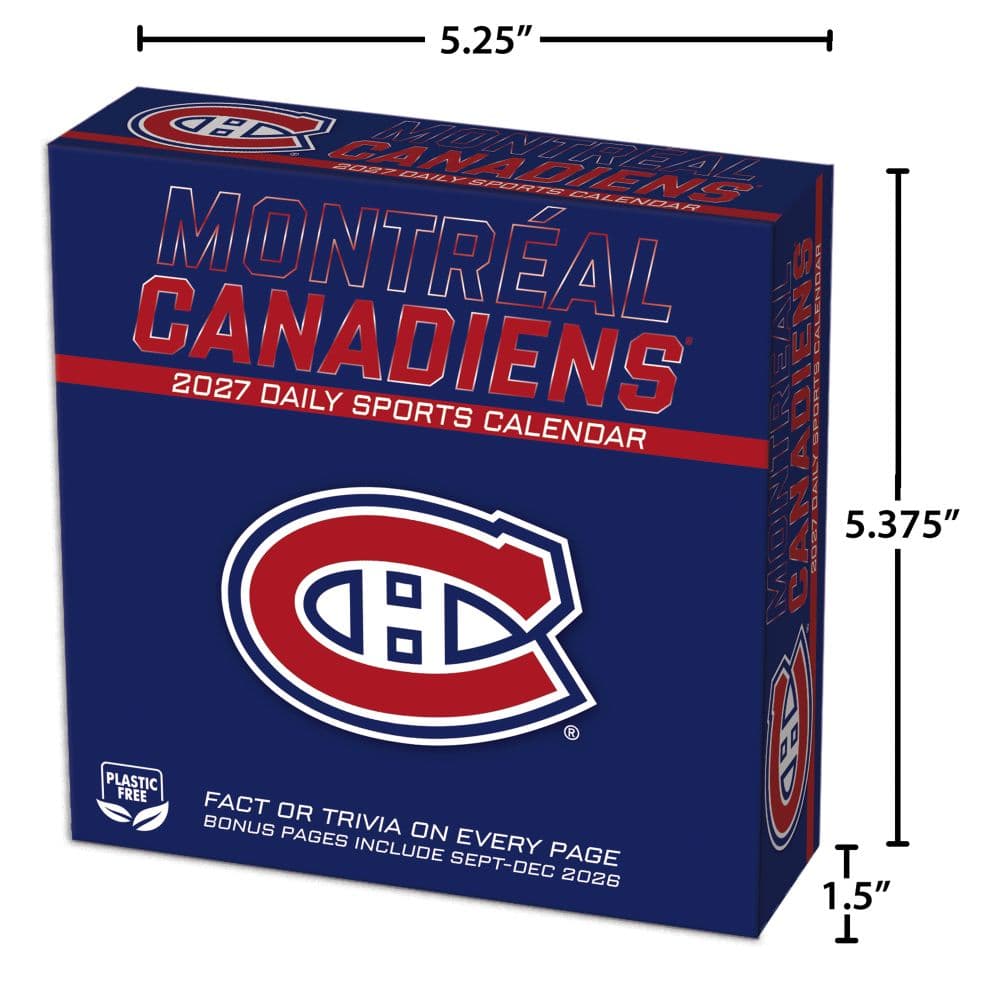 NHL Montreal Canadiens 2027 Desk Calendar Fifth Alternate Image