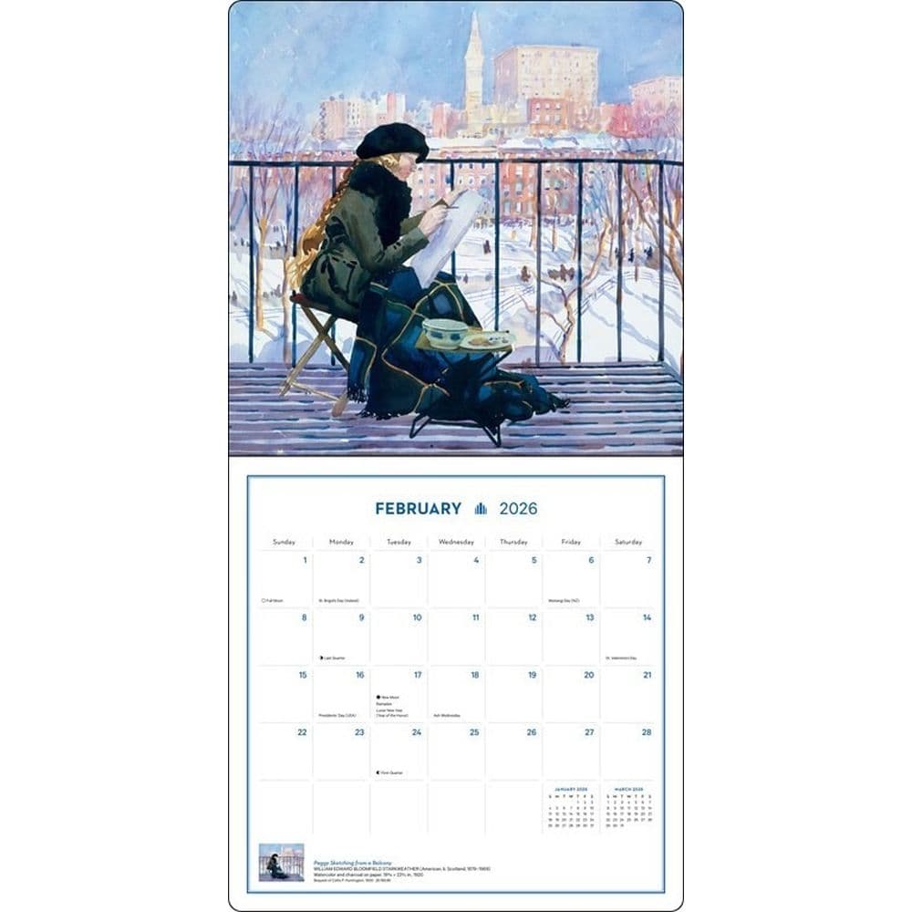 New York in Art Metropolitan Museum of Art 2026 Wall Calendar Second Alternate Image
