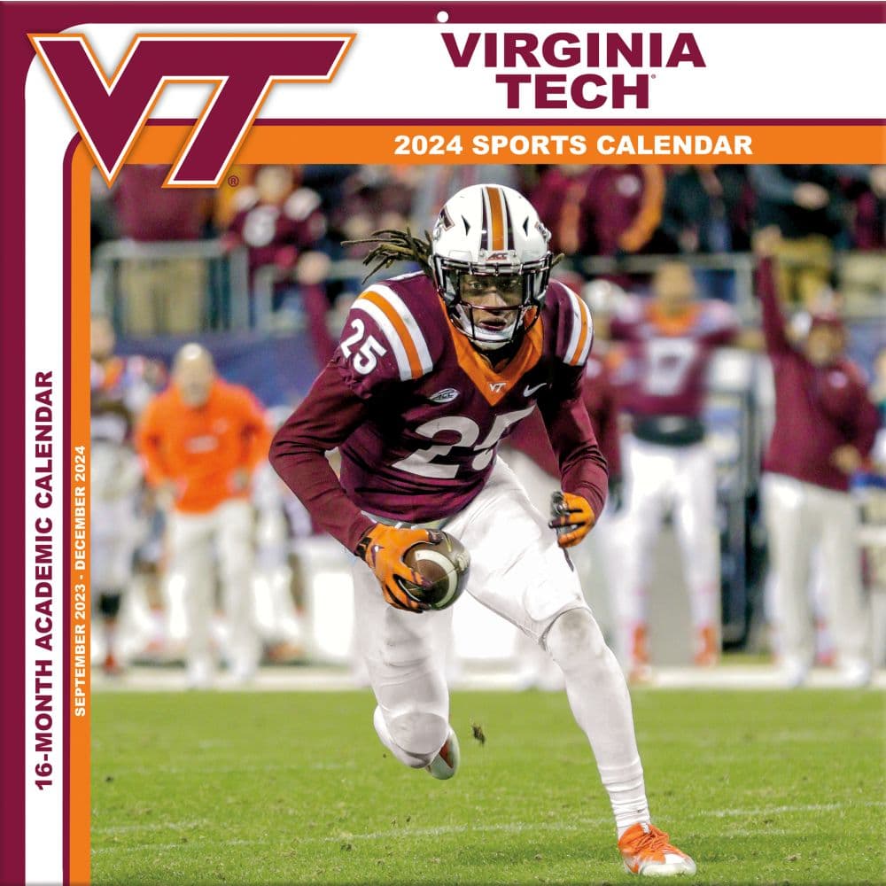 COL Virginia Tech Hokies 2024 Wall Calendar