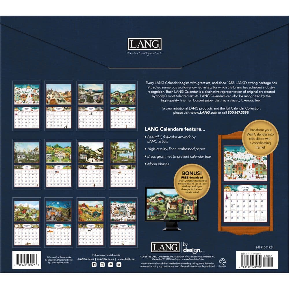 Linda Nelson Stocks 2024 Wall Calendar