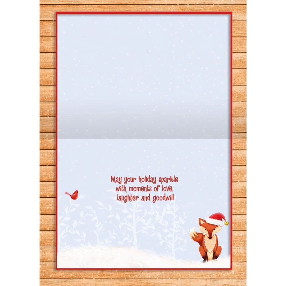 Holiday Fox 3.5 In X 5 In Petite Christmas Cards by Joy Hall Alternate Image 1