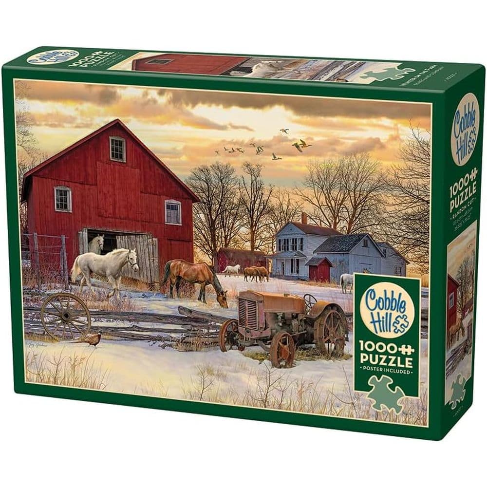 Winter on the Farm 1000 Piece Puzzle
