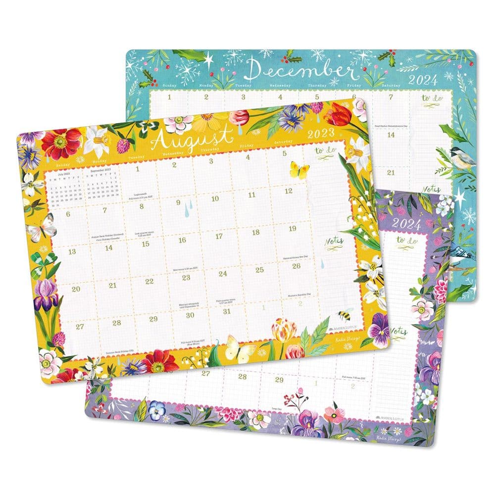 Katie Daisy 2024 Desk Pad