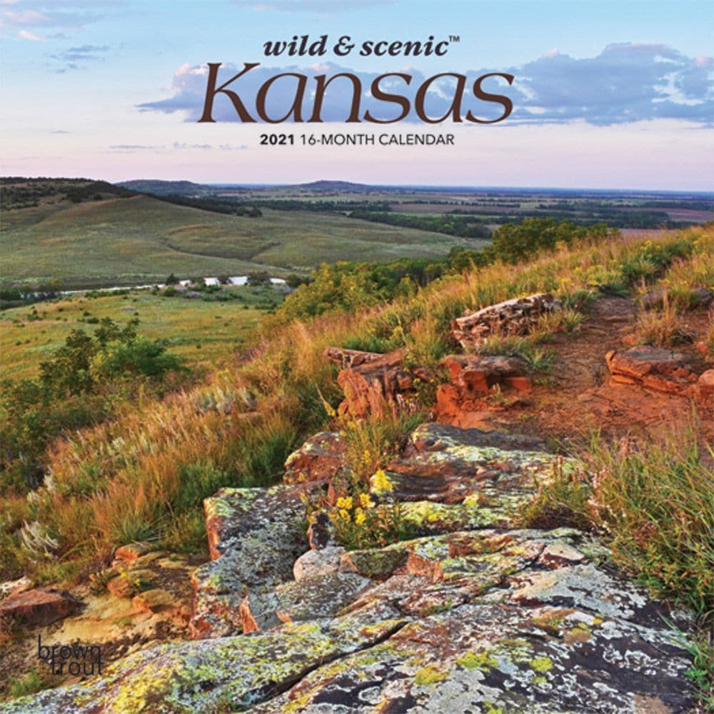 Kansas Mini Wall Calendar