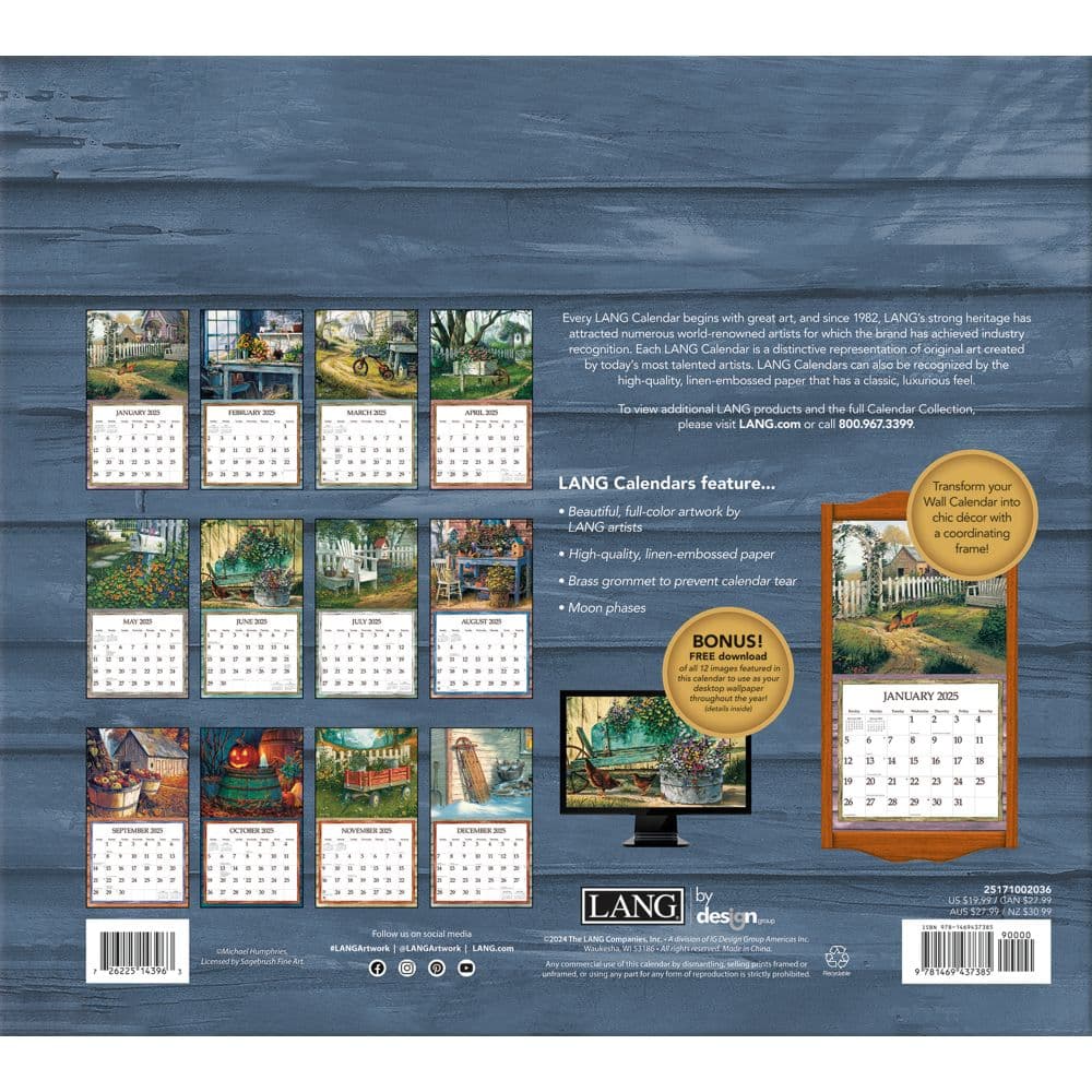 Simple Country Special Edition 2025 Wall Calendar First Alternate Image width="1000" height="1000"